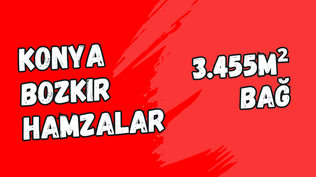 KONYA BOZKIR HAMZALAR KÖYÜNDE 3.455M² BAĞIMIZ SATILIKTIR. - KONYA BOZKIR fotoğraf 9